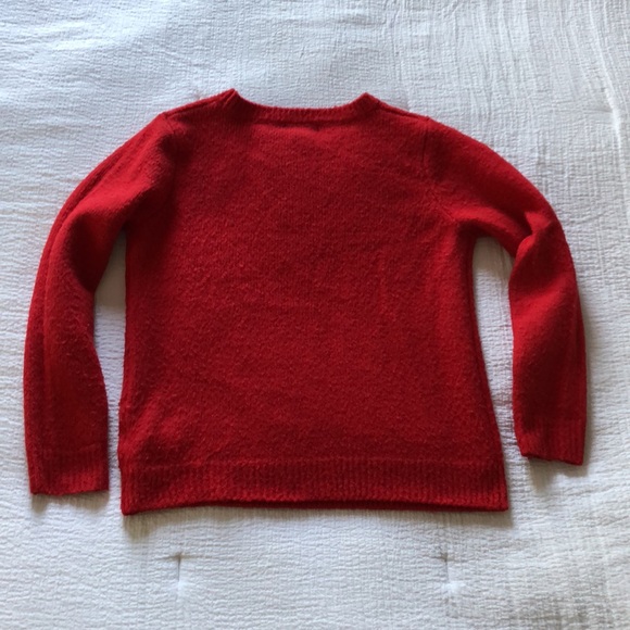 Cupcakes and Cashmere Red and White Apres Ski Long Sleeve Sweater Small - Picture 3 of 12